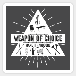 Weapon Of Choice (White) Sticker